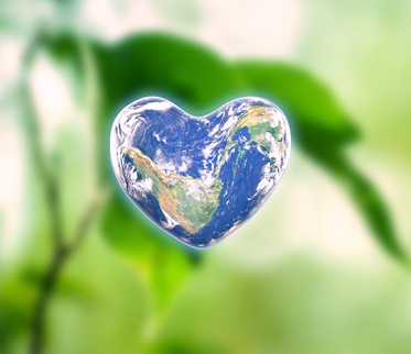 The earth in the shape of a heart, elements of this image furnis